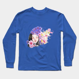 water color and roses Long Sleeve T-Shirt